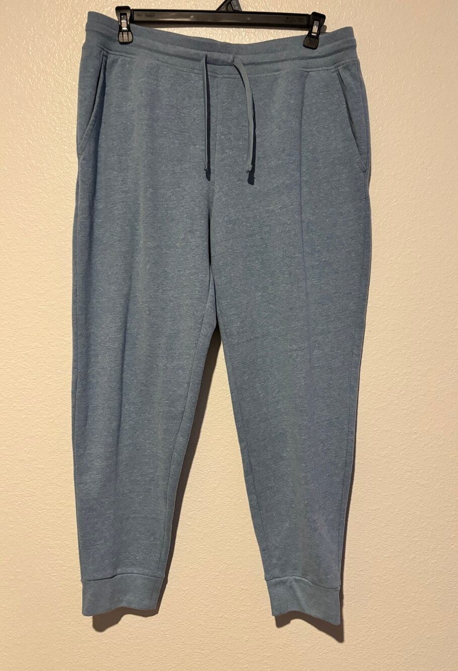 Tek Gear NWT Men's Size XL Blue Ultrasoft Fleece Relaxed Drawstring Jogger Pants